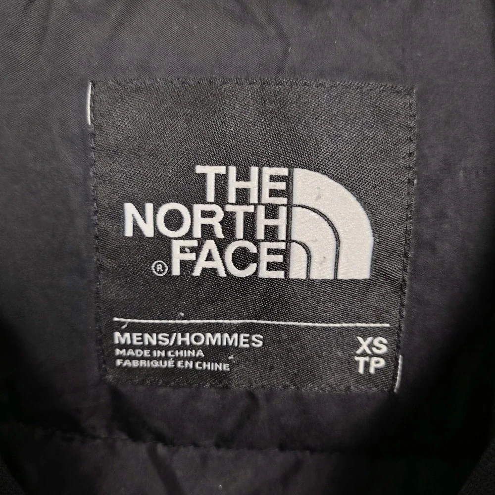 The North Face Mens XS Black Hooded Insulated Parka Faux Fur Trim Down Coat